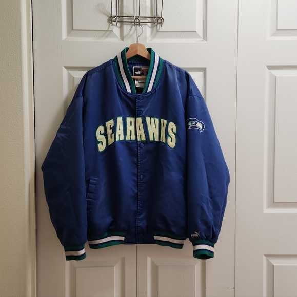 Puma Other - Puma Men's Seattle Seahawks Bomber Jacket Size XL